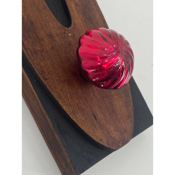 NY Times Antique Print Block Number "9" Wood Type Repurposed Knob Hanger RARE - Picture 3 of 6